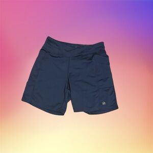 Women's Navy Blue Athletic Shorts